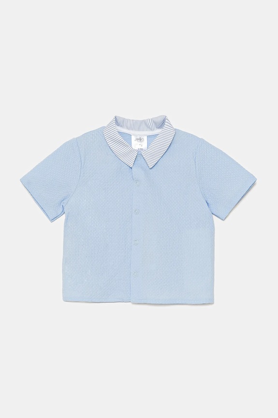 Παιδικό βαμβακερό πουκάμισο Jamiks LUCIANO casual μπλε LUCIANO.Koszul.JLH142.B