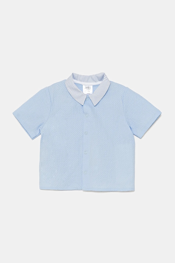 Παιδικό βαμβακερό πουκάμισο Jamiks LUCIANO casual μπλε LUCIANO.Koszul.JLH142.B