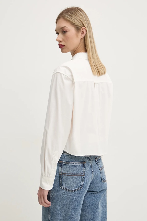 Oblečenie Bavlnená košeľa Tommy Jeans DW0DW19354 biela