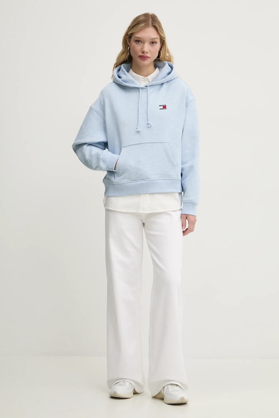 Bavlnená košeľa Tommy Jeans DW0DW19358 béžová SS25