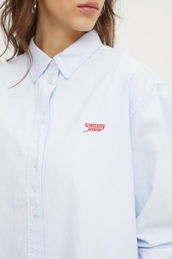 Tommy Jeans pamut ing DW0DW19358 kék