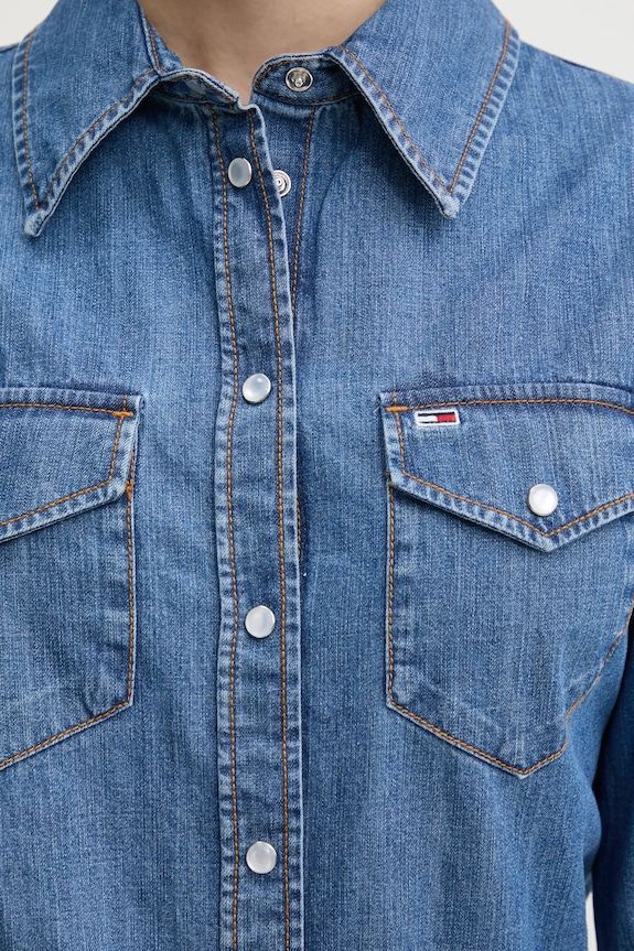 Džínová košile Tommy Jeans DW0DW19919 modrá