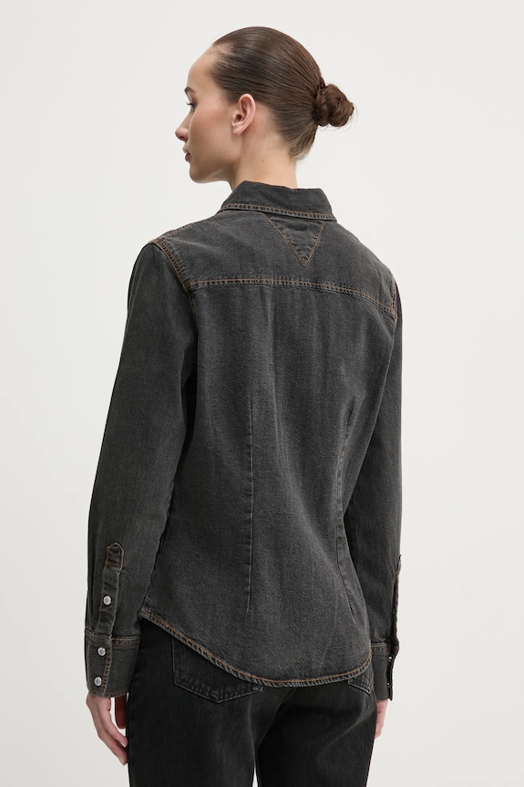 Oblečení Bavlněná košile Tommy Jeans DW0DW20179 šedá