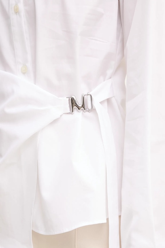 MSGM camicia in cotone 3841MDE14X.257100 bianco
