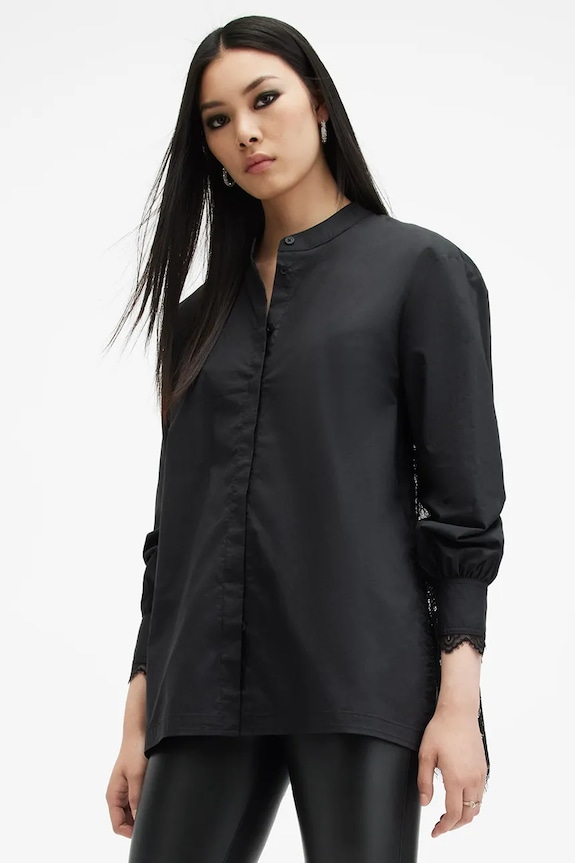 AllSaints koszula ETHEL LACE W085PB czarny NC25