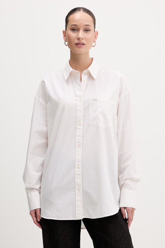 Guess Jeans camicia in cotone beige W5RH94.WGZ11