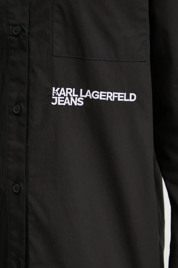 Bavlněná košile Karl Lagerfeld Jeans A1W11001 černá