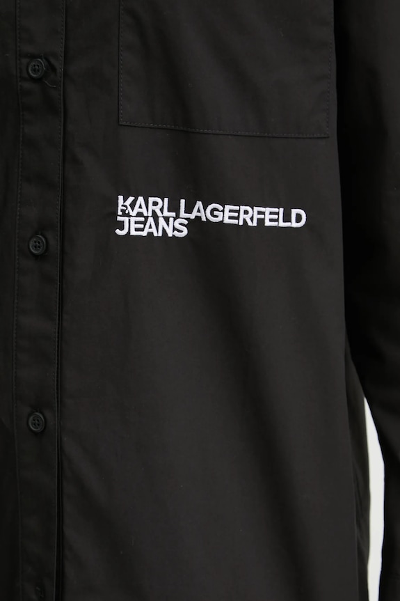 Bavlněná košile Karl Lagerfeld Jeans A1W11001 černá