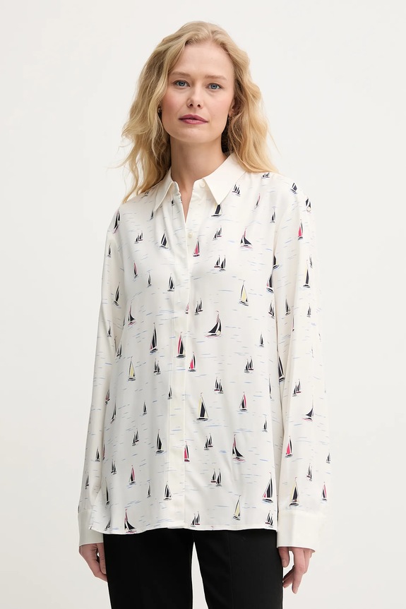 Košeľa Tommy Hilfiger béžová WW0WW44036
