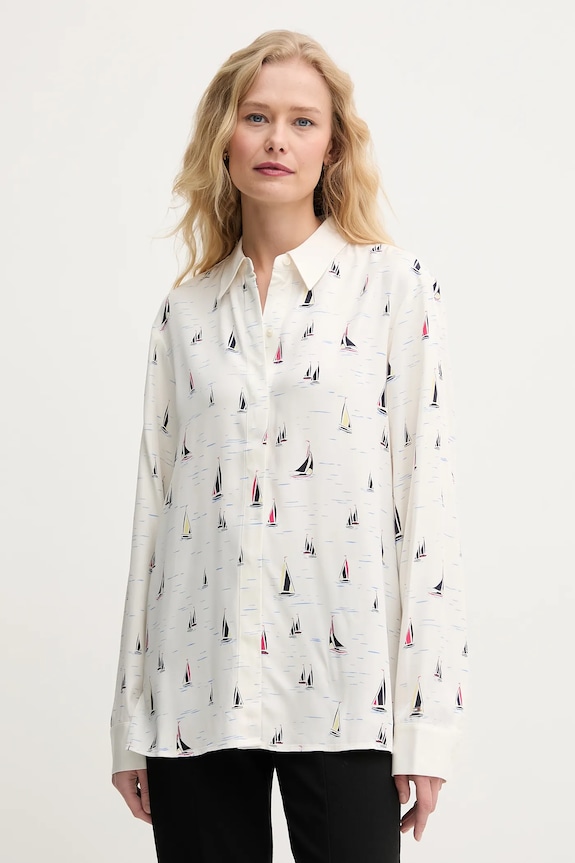 Košeľa Tommy Hilfiger béžová WW0WW44036