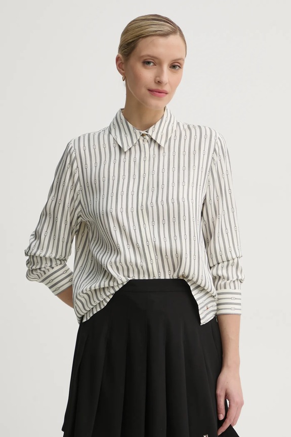 Košile Tommy Hilfiger regular béžová WW0WW44036