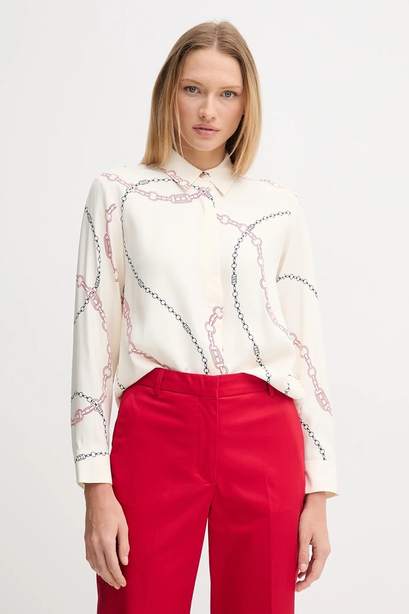 Tommy Hilfiger koszula klasyczny beżowy WW0WW44045