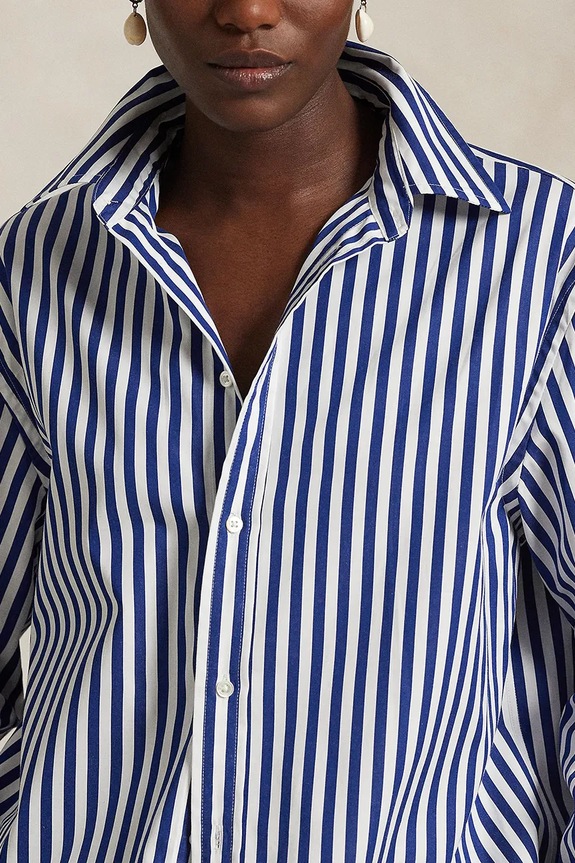 Βαμβακερό πουκάμισο Polo Ralph Lauren μπλε 211968218