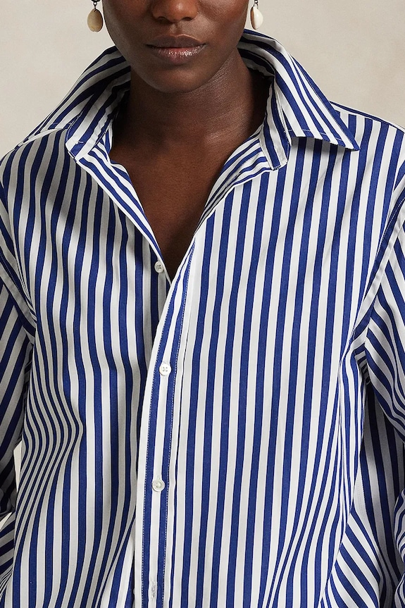 Βαμβακερό πουκάμισο Polo Ralph Lauren μπλε 211968218