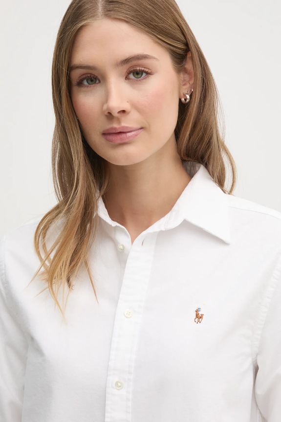 Polo Ralph Lauren camicia in cotone bianco 211970736