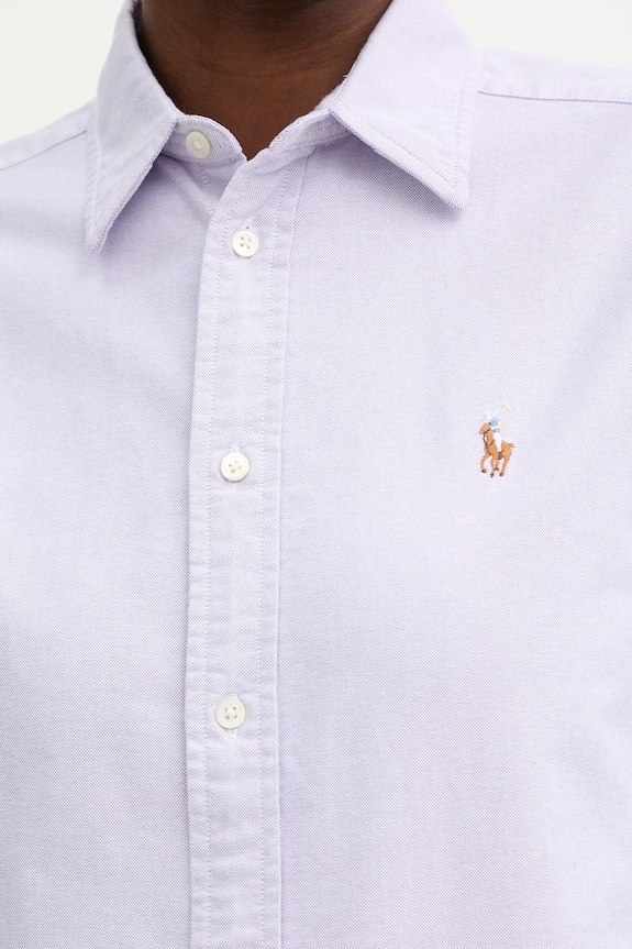 Bavlnená košeľa Polo Ralph Lauren 211970736 fialová