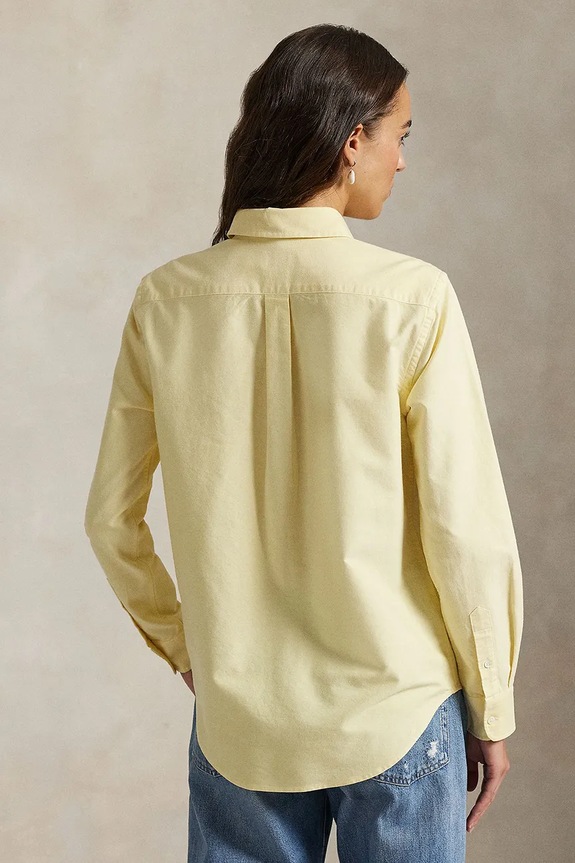 Polo Ralph Lauren cămașă din bumbac 211970736 galben SS26