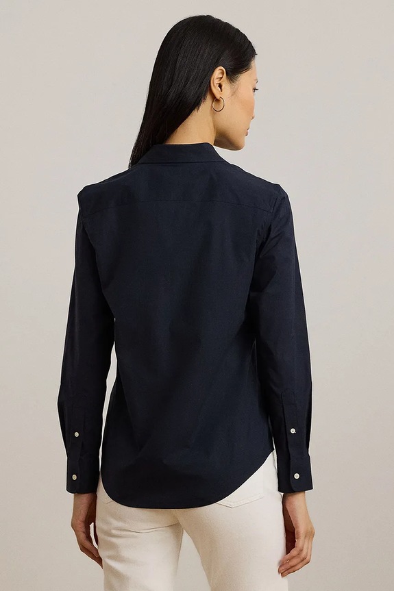 Bavlnená košeľa Lauren Ralph Lauren 200684553 tmavomodrá SS25