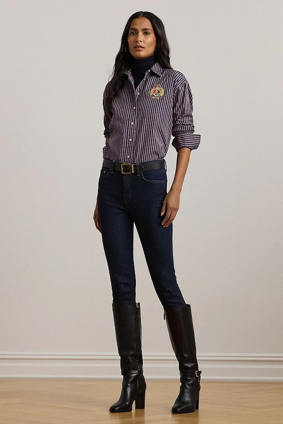 Ruházat Lauren Ralph Lauren pamut ing 200962944 sötétkék