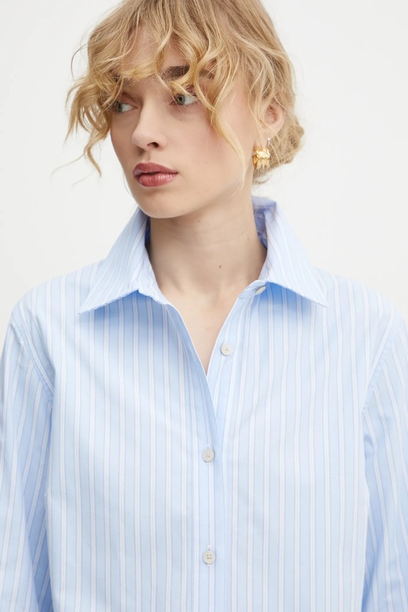 Won Hundred koszula bawełniana niebieski 3367.14268