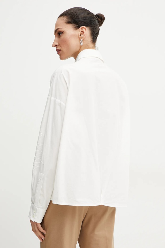 Abbigliamento Pinko camicia in cotone 104915.A2H0 bianco