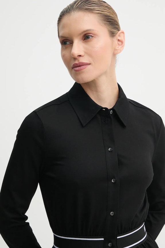 Karl Lagerfeld koszula bawełniana regular czarny A1W17067