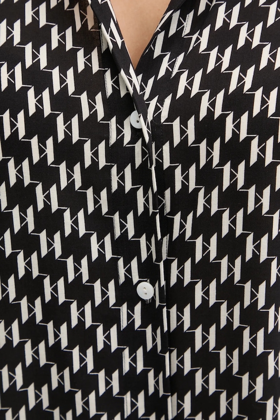 Košeľa Karl Lagerfeld A1W46044 čierna