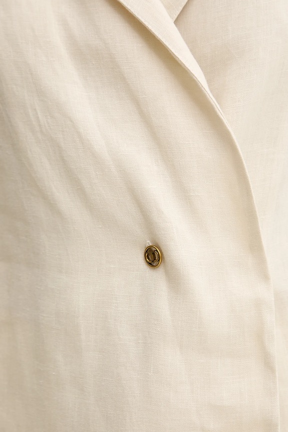 Twinset camicia di lino 251TF2017 beige