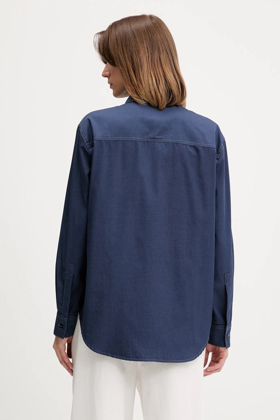 Abbigliamento Emporio Armani camicia EW000739.AF12432 blu navy