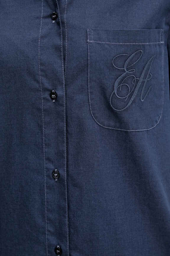 Emporio Armani camicia EW000739.AF12432 blu navy
