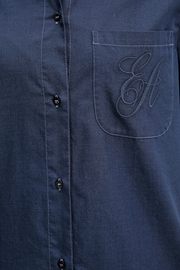 Emporio Armani camicia EW000739.AF12432 blu navy