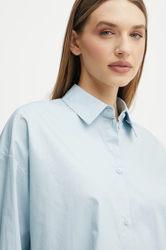 Armani Exchange camicia in cotone blu XW000455.AF12812