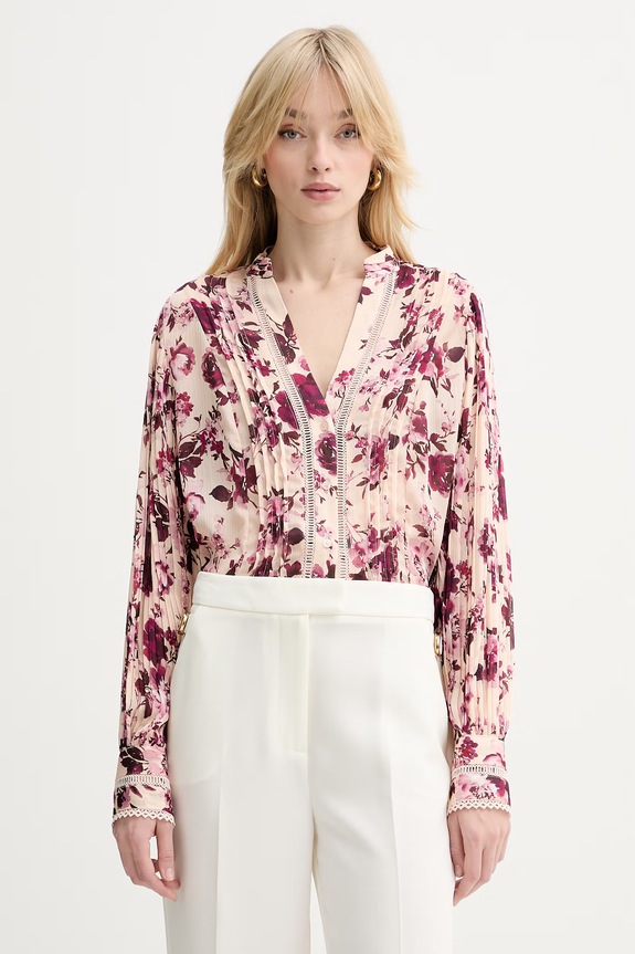 Πουκάμισο Guess ροζ W5RH16.WDW82