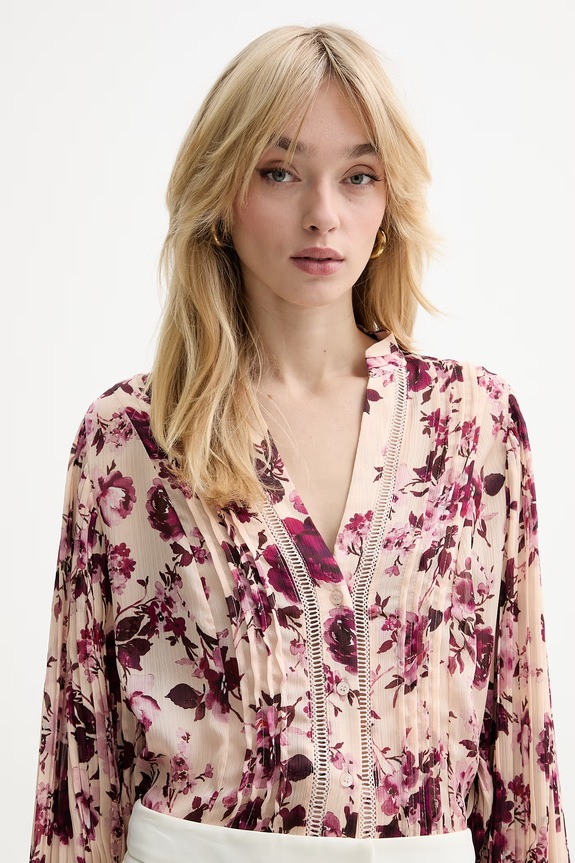 Πουκάμισο Guess ροζ W5RH16.WDW82