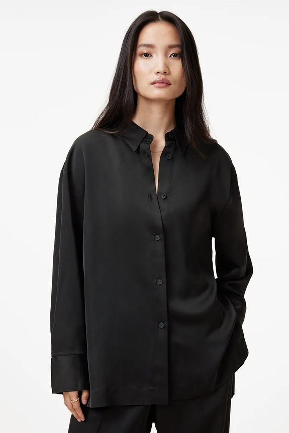 Рубашка AllSaints MYRTLE casual чёрный W087PB