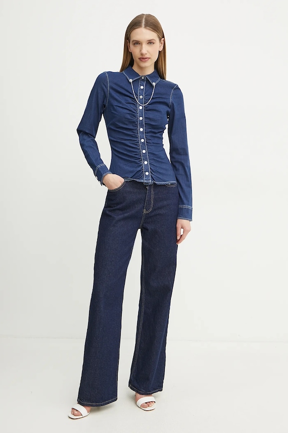 Košile Guess ALISHA W5RH69.D5HJ1 námořnická modř SS25