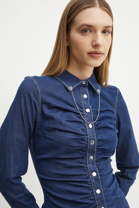 Košile Guess ALISHA námořnická modř W5RH69.D5HJ1