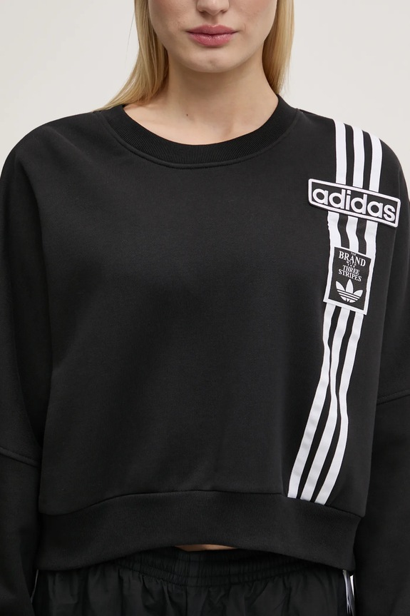 adidas Originals sweatshirt Adibreak Cropped Sweatshirt black JD0189