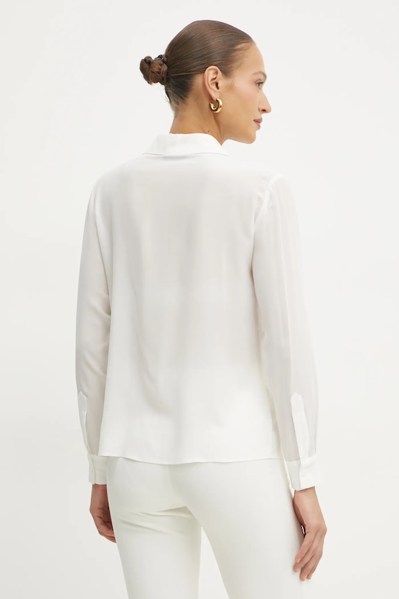 Abbigliamento Luisa Spagnoli camicia in seta 542035 bianco