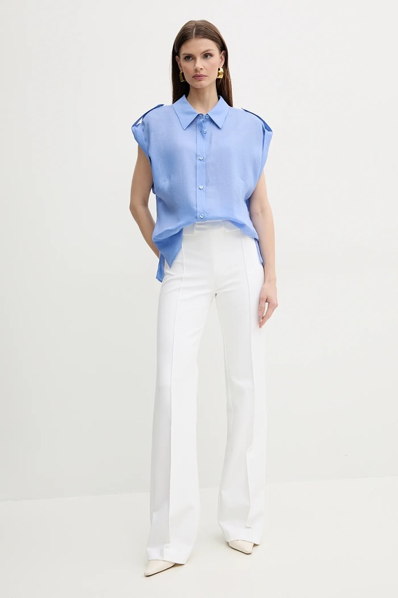 Luisa Spagnoli camicia 541997 blu SS25