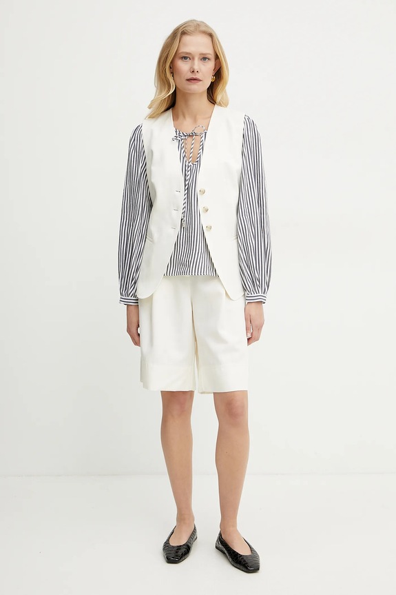 Bluza s dodatkom lana Marella ADDA 2513111044 mornarsko plava SS25