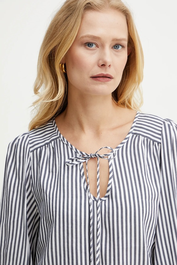 Bluza s dodatkom lana Marella ADDA mornarsko plava 2513111044