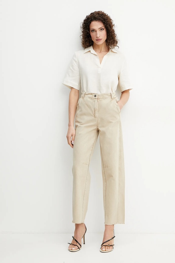 Marella bluză din in Emme by Marella 2515111032 bej SS25