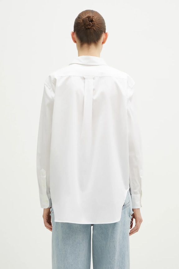 Ρούχα Βαμβακερό πουκάμισο Polo Ralph Lauren Long Sleeve Light Shirt 211968219 λευκό