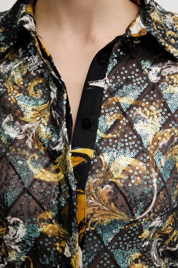 Srajca Versace Jeans Couture 78HAL2B3.JS443 črna