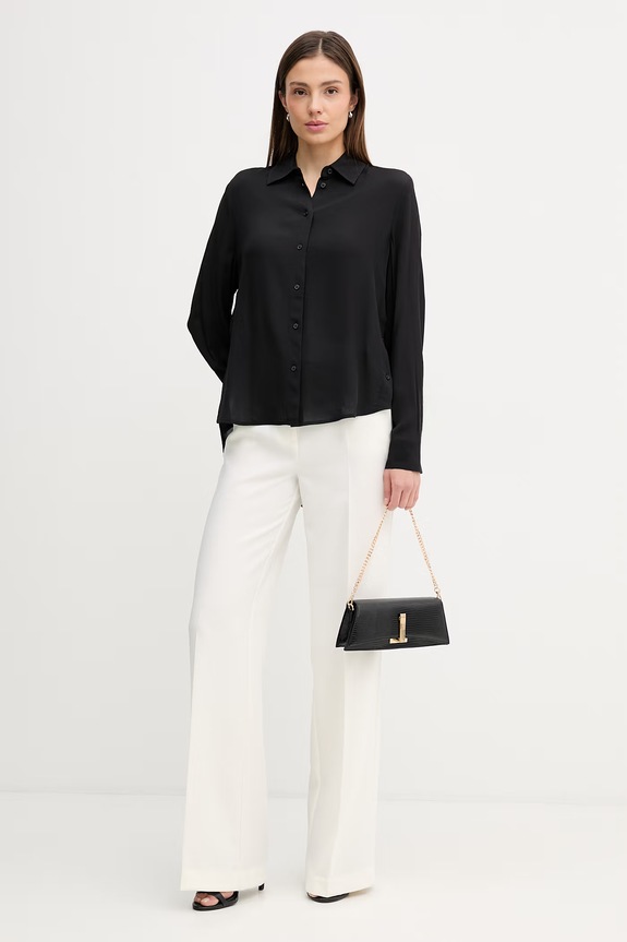 Sisley koszula 5IDTLQ08R czarny SS26