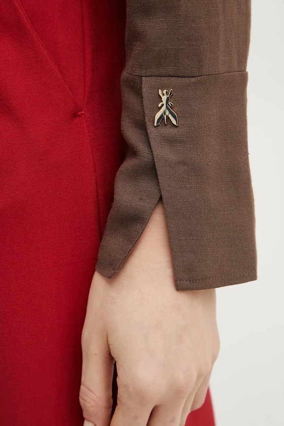 Πουκάμισο με μείγμα από λινό Patrizia Pepe 2C1602.A052