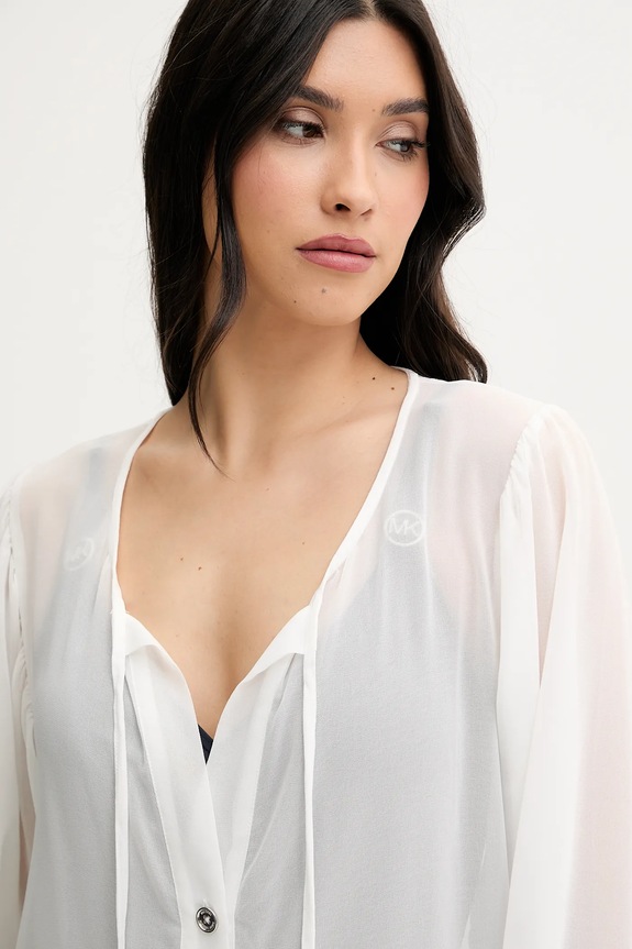 Πουκάμισο MICHAEL Michael Kors λευκό MM2R791