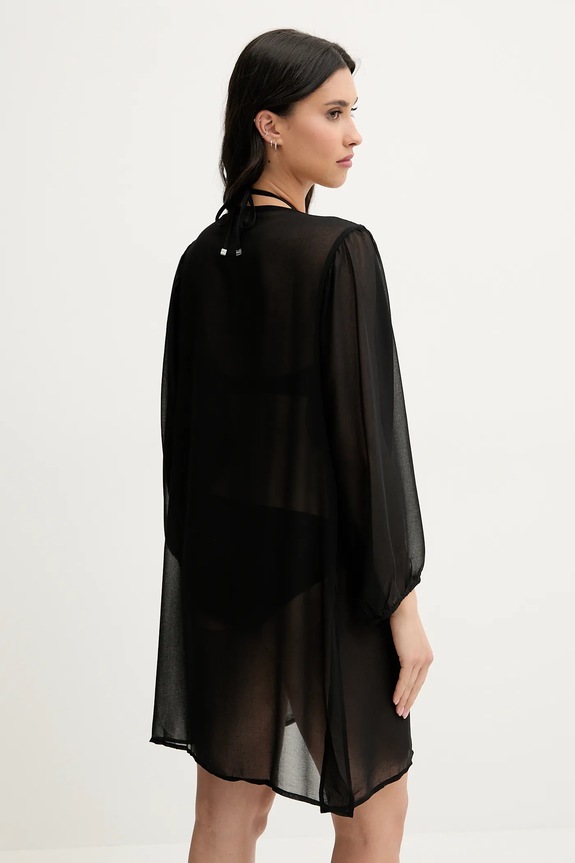 Πουκάμισο MICHAEL Michael Kors MM2R791 μαύρο SS25