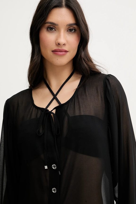 Ρούχα Πουκάμισο MICHAEL Michael Kors MM2R791 μαύρο